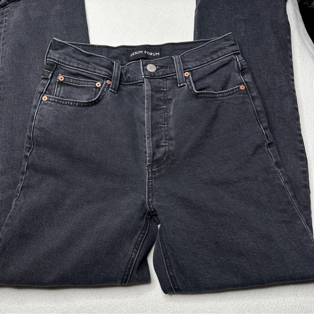 Denim Forum Arlo High Rise Straight 28L - Picture 3 of 11